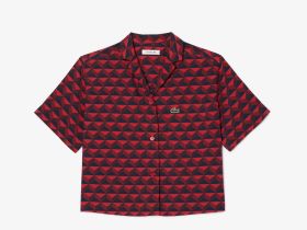 Женская рубашка Lacoste оверсайз