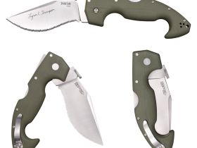 Нож складной Cold Steel Spartan Lynn Thompson Signature, сталь S35VN, рукоять G10, оливковый