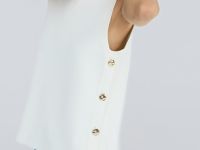 Топ с пуговицами, Белый