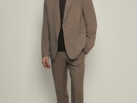 Брюки прямого кроя с добавлением льна