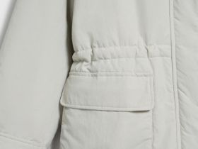 Куртка-парка с капюшоном, Бежевый