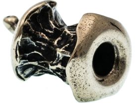 Бусина для темляка Огрызок, мельхиор