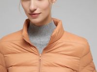 Стеганый пуховик с натуральным пухом