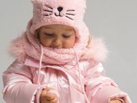 Комплект детский вязаный для девочки: шапка, снуд