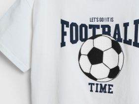 Футболка с объёмным принтом для мальчиков, Бежевый