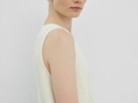 Вязаный жилет, Бежевый