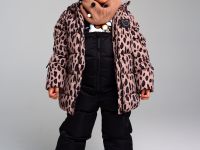 Комплект трикотажный для девочек: шапка, снуд