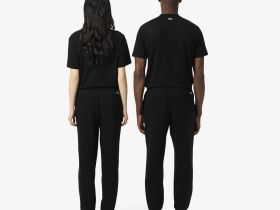 Спортивные хлопковые брюки Lacoste унисекс