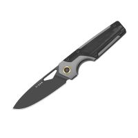 Складной нож Kizer Serpentine, сталь Elmax, рукоять титан/микарта, серый