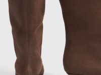 Сапоги из натуральной замши, Коричневый