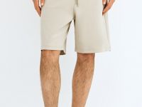 Шорты трикотажные интерлок, Бежевый