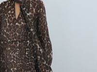 Платье из лиоцелла с бантом, Бежевый