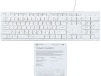 Клавиатура проводная Оклик 500M Белая