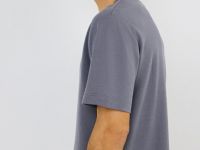 Футболка из текстурной ткани, Серый