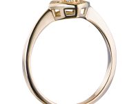 Классическое кольцо из желтого золота с бриллиантами э0301кц03210112