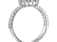 Классическое кольцо из белого золота э4712кц04201507_white