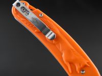 Складной нож Перемен Лисичка, сталь 8Cr14MoV, рукоять FRN, оранжевый