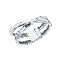Серебряное кольцо с фианитами
