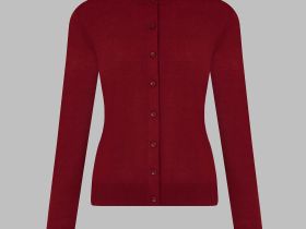 Кардиган прямого кроя с шерстью