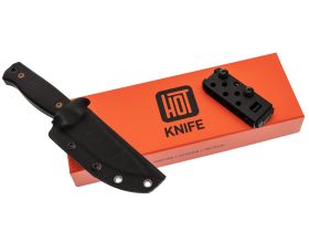 Нож Hot Knife Hoot, сталь D2 cerakote bronze, рукоять G10, черный