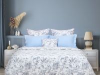 Постельное белье Azzurro, голубое