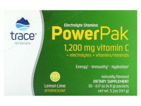 Trace Minerals ®, Electrolyte Stamina PowerPak, Лимонный лайм, 30 пакетов по 0,17 унции (4,9 г) каждый
