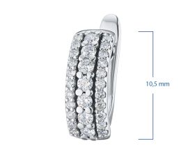 Серьги из белого золота с бриллиантами э4001сг02188100