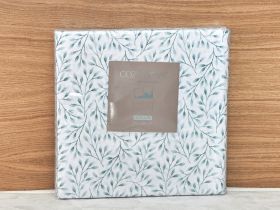 Простыня на резинке Foglio, голубая