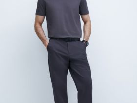 Поло из мягкого пике, Серый