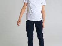 Блузка трикотажная с кружевом для девочки