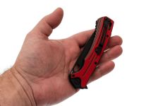 Складной нож НОКС Майор 80 Лет Победы, сталь VG10, рукоять G10, красный