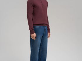 Джемпер прямого кроя из хлопка