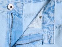 Джинсы Balloon с высокой посадкой, Голубой