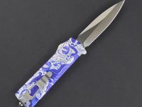 Автоматический нож Daggerr Koschei Gzhel (Кощей), сталь D2