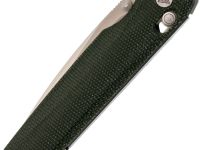 Складной нож SRM Terrier 258L-MG2, сталь 140Cr, рукоять зелёная микарта