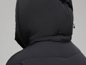 Стеганый пуховик с натуральным пухом