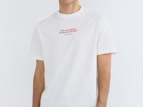 Футболка с принтом, Белый