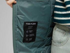 Стеганый пуховик с натуральным пухом