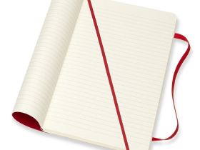 Записная книжка в линейку Moleskine "Classic Soft" 130х210 мм 192 стр мягкая обложка, красный