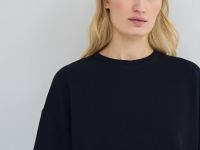 Футболка оверсайз с разрезами, Черный