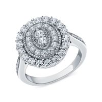 Серебряное кольцо с фианитами