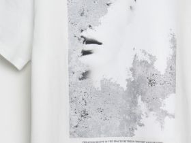 Футболка с принтом, Белый