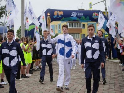 В Большом Камне дали старт эстафеты огня Игр «Дети Азии» по Приморскому краю