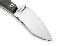 Нож с фиксированным клинком LionSteel H1, сталь M390, рукоять микарта, зеленый