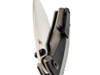 Складной нож Kansept Raven, сталь CPM 20CV, рукоять титан серый