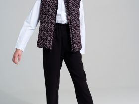 Жилет текстильный с полиуретановым покрытием для девочек