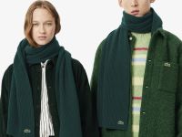 Шерстяной шарф Lacoste унисекс