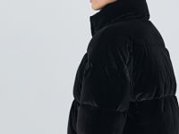 Утеплённая стёганая куртка, Черный