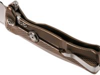 Нож складной LionSteel SR11 B (BRONZE), сталь Uddeholm Sleipner® Satin, рукоять титан по технологии Solid®, бронзовый