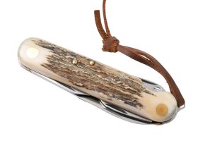 Мультитул Fox Multi-purpose Pocket Knife, сталь М390, рукоять рог